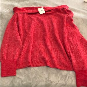 off the shoulder free people sweater